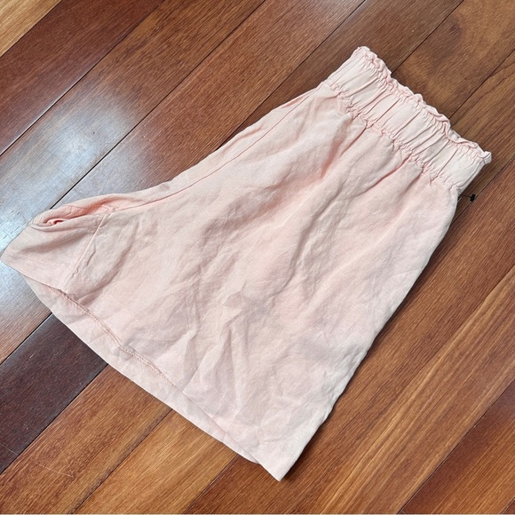 H&M Linen Blend Pull On Style Shorts | Color: Apricot | Sizes small and large - Picture 4 of 5